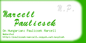 marcell paulicsek business card